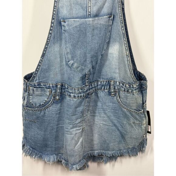 One X Oneteaspoon Starr Issue Light Wash Denim Overall Dress Size Large NWT - Picture 5 of 12